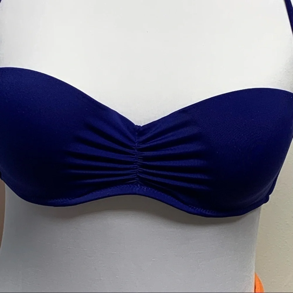 Victoria's Secret Size 34B Blue Bikini Swim Top